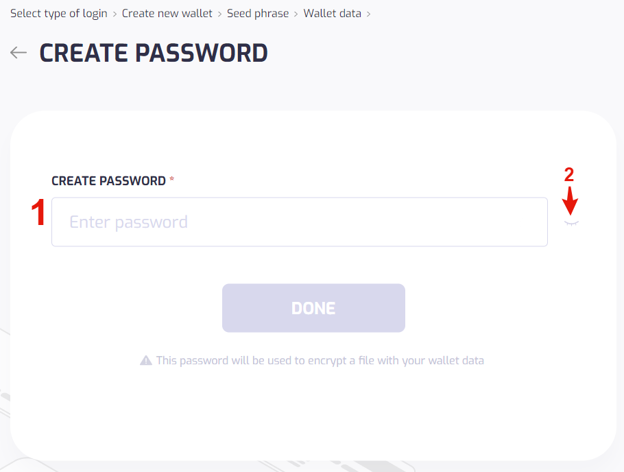 Create Password