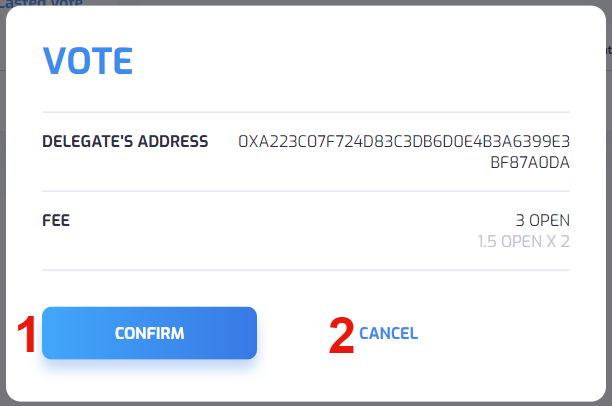 Vote Confirm